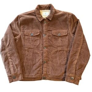 NWT XL Corduroy Sherpa Trucker Jacket Barn Outdoor Western Rustic Cabincore